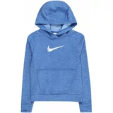 Nike Športen pulover 'MULTI+' progasto modra / bela