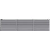  Povišeni vrtni krevet Siva 240 x 40 x 55 cm | shoptok.hr