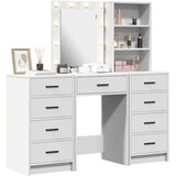  Toaletni stol 3 kom. Bijelo 40 x 41 x 135 cm Konstruirano drvo | Shoptok.si