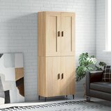 vidaXL Visoka komoda hrasta sonome 69 5x34x180cm od konstruiranog drva | shoptok.hr