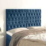  Uzglavlja 4 kom tamnoplavi 80x7x78/88 cm baršunasti Cijene
