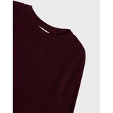 Sinsay Rebrasti slim fit džemper s ukrasnim volanima i viskozom | shoptok.hr