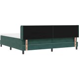  Krevet s opruga kutije Tamnozelena 200 x 200 cm Baršun | shoptok.hr