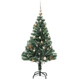  Umjetno božićno drvce 150 LED s kuglicama i snijegom 150 cm | shoptok.hr