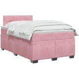  Boxspring krevet s madracem Ružičasta 120 x 190 cm Baršun | shoptok.hr
