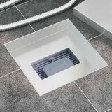  2 u 1 odvod za tuš Srebrno 20 x 20 cm Nehrđajući čelik 304 | shoptok.hr