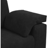  Trosjed Kauč Crni 220x77x82 cm Baršun | shoptok.hr