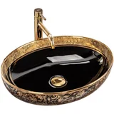 Nadgradni umivaonik Margot Gold / Black keramika
