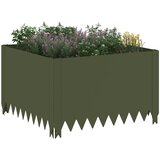  Ograda oko Travnjaka 60 x 60 x 35 cm Čelik Maslinastozelena | shoptok.hr