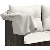  5-dijelni set vrtnih sofa s jastucima poliratan smeđi | shoptok.hr