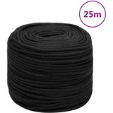 vidaXL Vrv za čoln popolnoma črna 6 mm 25 m polipropilen Cene
