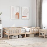 Maison Chic Posteljni okvir - Enojna postelja - Postelja za odrasle brez vzmetnice 90x200 cm trdna borovina-J6768, (21759516) | Shoptok.si