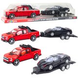  Set terenskog automobila Crveni kamion za vuču Crni sportski automobil 59 cm | shoptok.hr