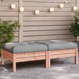  The Living Store Vrtni stolček za noge z blazino 2 kosa trden les douglas - Vrtni Stolček Za Noge, (21477870) | Shoptok.si