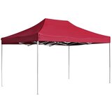 vidaXL Profesionalni šotor za zabave aluminij 4,5x3 m vinsko rdeč, (20966832) | Shoptok.si