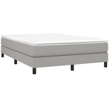  s oprugama i madracem svjetlosivi 140x190 cm od tkanine | shoptok.hr