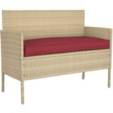 Vanjski Blazina za palete v vinski rdeči barvi 110 x 40 x 8 cm Oxford tkanina, (22090572) | Shoptok.si