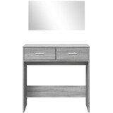  Toaletni stolić s ogledalom boja sivog hrasta 80x39x80 cm | Eponuda.com