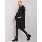 Och Bella Black boucle coat with zipper | shoptok.hr