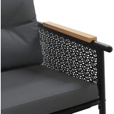  5-dijelni set balkonskog namještaja s jastucima crni čelični | shoptok.hr