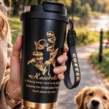 Termo šalica sa slamkom i vrpcom za nošenje - 530 ml | Shoptok.si