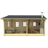 Male kuće Sauna kućica SAUNA VILLU 415 × 565 cm – bez završnog krovnog pokrova | shoptok.hr