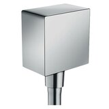 Hansgrohe FixFit Square Chrome priključak za crevo ručnog tuša sa nepovratnim ventilom 26455000 | ePonuda.com