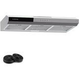 Klarstein Contempo 90, napa, 90 cm, podkabinet, 200 m³/h, LED, akril, nehrđajući čelik | shoptok.hr