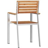  Vrtna stolica 4 pcs Prirodna nafta Čvrsto teak drvo | shoptok.hr