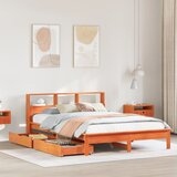 vidaXL Krevet s regalom za knjige bez madraca 120 x 200 cm od borovine Cijene