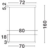 Nova Luce Bijela/mat crna LED viseća svjetiljka aluminijska s mogućnosti zatamnjivanja ø 80 cm Diona – | shoptok.hr