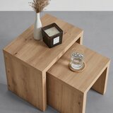 Mömax 2-delni set mizic twix, imitacija hrasta | Shoptok.si