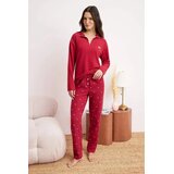 TRENDYOLMILLA Ženski set pidžame Thmaw26Pt00186, Bordo | Eponuda.com