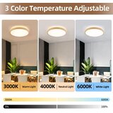  Brilagi-LED prigušiva svetiljka GLASS POOL DOUBLE LED/60W/230V 50 cm dekor drveta + daljinski upravljač | Eponuda.com