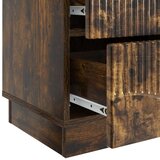  Nočna omarica Dimljen hrast 43 x 34,5 x 44,5 cm Inženirski les, (5000209839) | Shoptok.si