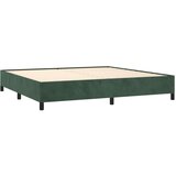  Krevet s oprugama i madracem tamnozeleni 200x200 cm baršunasti | shoptok.hr