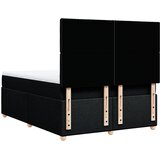  Krevet s oprugama i madracem crni 160x200 cm od tkanine | shoptok.hr