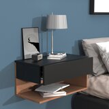 MID.YOU NOČNA OMARICA, črna, barve hrasta | Shoptok.si