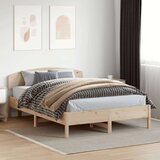  Okvir za krevet s uzglavljem 120 x 200 cm od masivne borovine | shoptok.hr