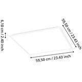 Eglo 902305 - LED prigušiva nadgradni panel MORADILLO-R LED/33W/230V 50x50cm bela+daljinski upravljač | Eponuda.com