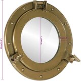  Zidno ogledalo Ø 30 cm od aluminija i stakla | shoptok.hr