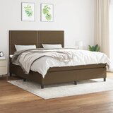Maison Chic Box spring postelja - Vzmetna postelja z vzmetnico temno rjava 180x200 cm blago SL8138, (21902102) | Shoptok.si