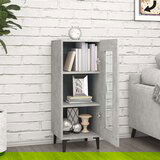  Komoda betonsko siva 34,5x34x90 cm konstruiran les, (20654793) | Shoptok.si