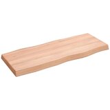 vidaXL Mizna plošča svetlo rjava 100x40x6 cm obdelana trdna hrastovina Cene