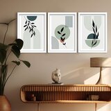 WALLXPERT Ukrasne uramljene slike, 38x53cm, 3 komada, Šarene | Eponuda.ba