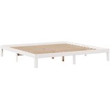 Okvir kreveta s uzglavljem bez madraca bijeli 200x200 cm | shoptok.hr