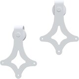  Komplet opreme za drsna vrata 183 cm jeklo bele barve, (5000215464) | Shoptok.si
