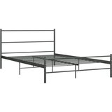 Furnova Posteljni okvir siv kovinski 160x200 cm, (21931594) | Shoptok.si