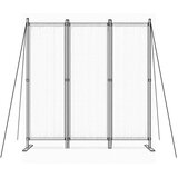 Multi Garden preklopni paravan za vrt i prostorije, 3-dijelni &amp;ndash; 167x164 cm, bež Slike