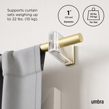Umbra Jeklena karnisa z nastavljivo dolžino v mat zlati barvi 107 - 305 cm Flute – | Shoptok.si